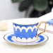  British Style Coffee Cup and Saucer Set with Gold Trim Inspired Atelier Perfumarie