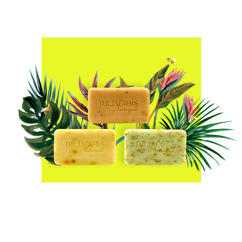  Invigorate Exfoliating Bar Soap Set by Dr. Jacobs Naturals Dr. Jacobs Naturals Perfumarie