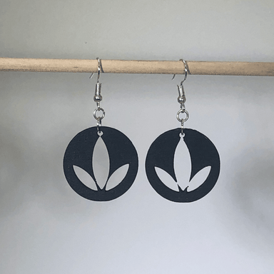  Three Leaf Lotus Flower Dangle Earrings by Cate's Concepts, LLC Cate's Concepts, LLC Perfumarie