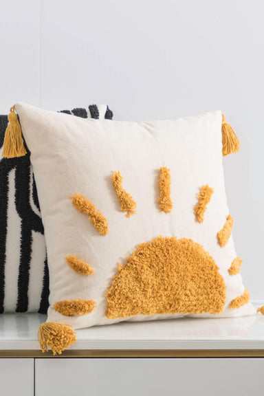  Sun Graphic Tassel Decorative Throw Pillow Case Trendsi Perfumarie