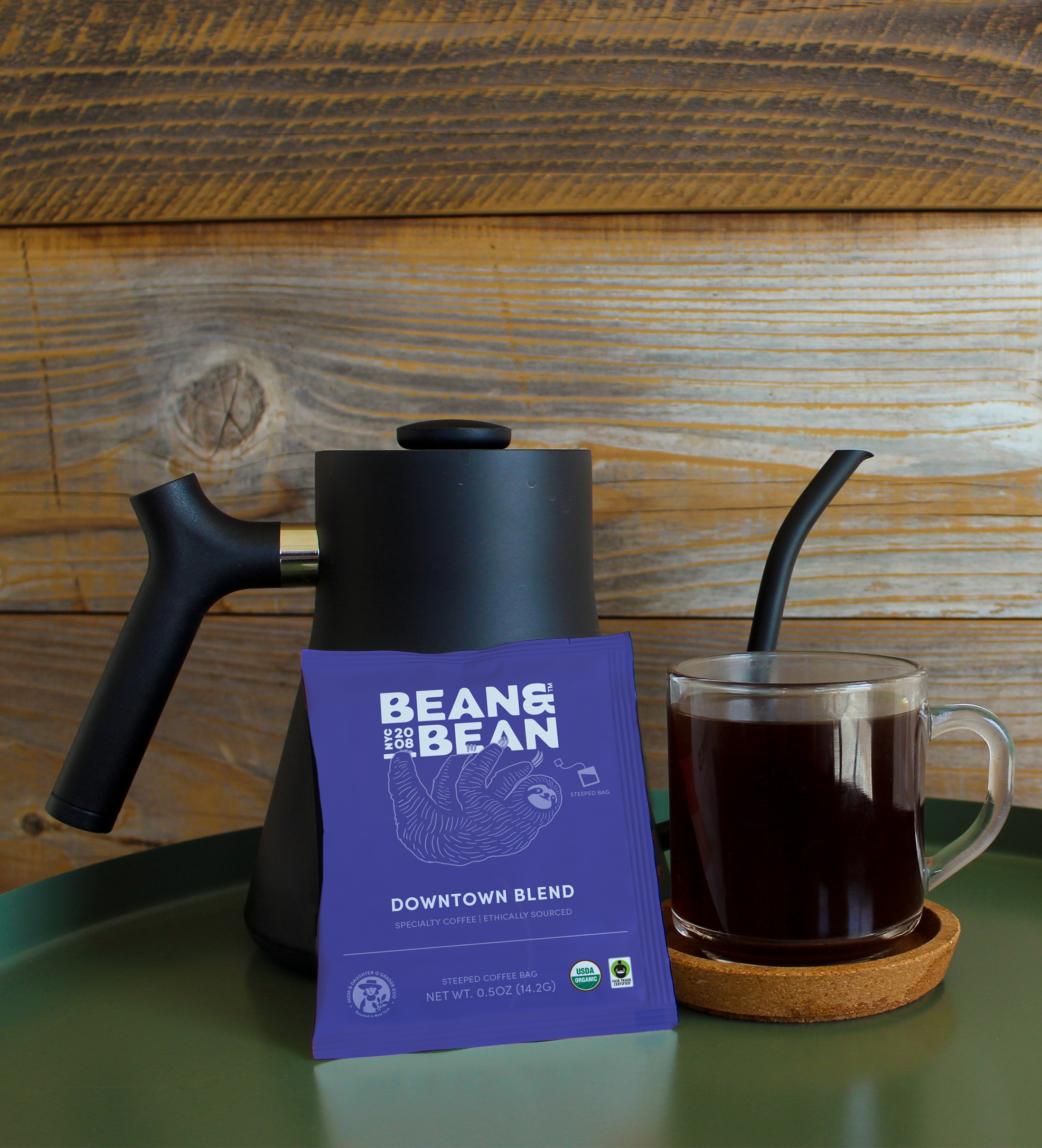  Dunk and Steep Single Serve Coffee Bag by Bean & Bean Coffee Roasters Bean & Bean Coffee Roasters Perfumarie