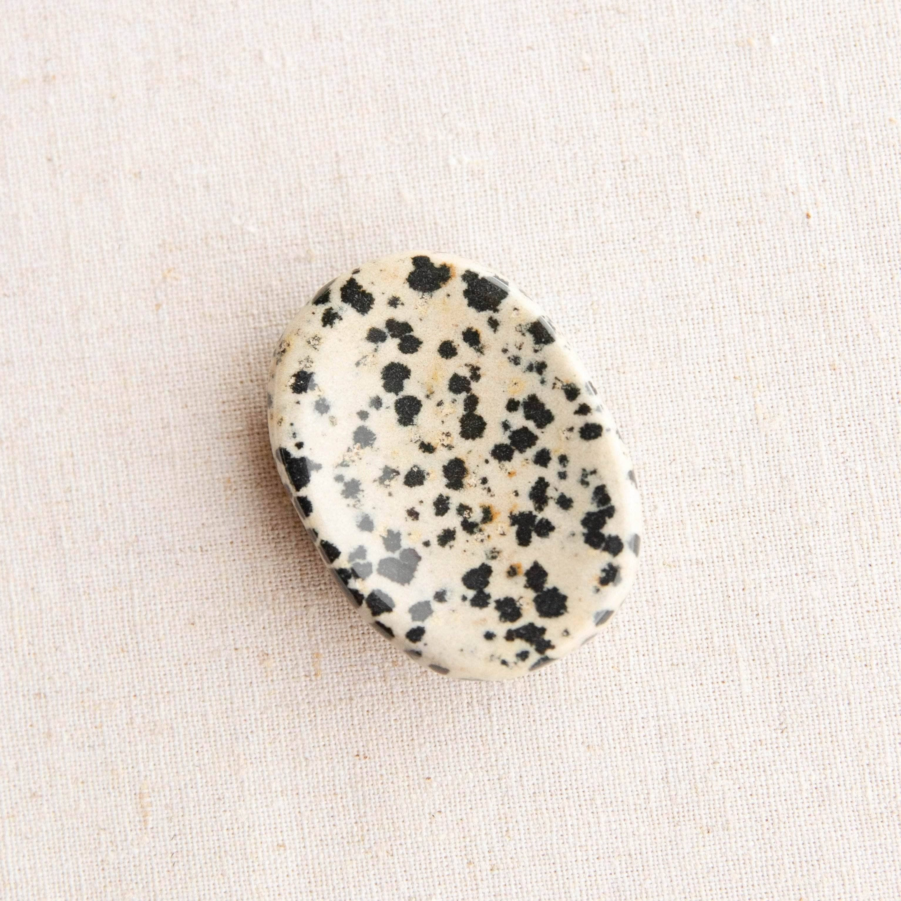  Dalmatian Jasper Worry Stone by Tiny Rituals Tiny Rituals Perfumarie