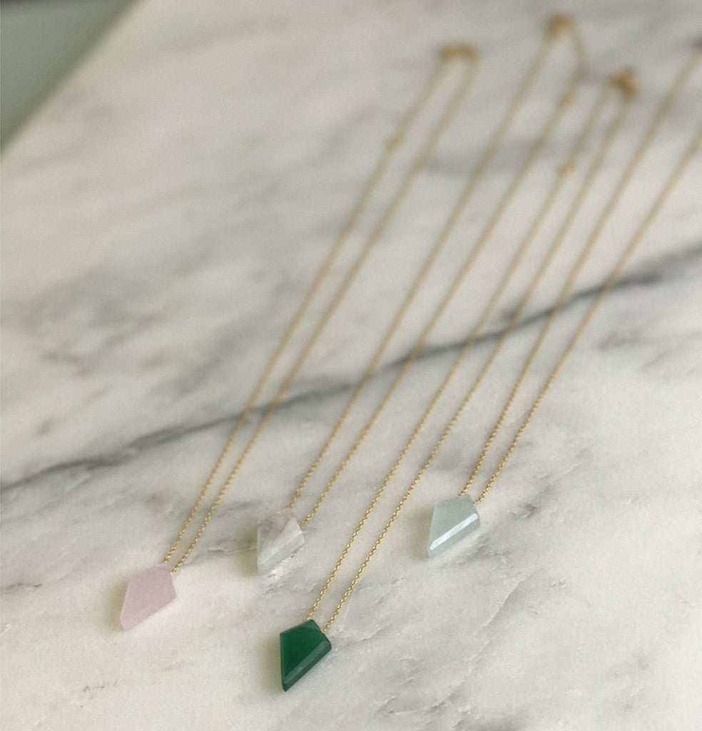  Diamond Gemstone Necklaces by SLATE + SALT SLATE + SALT Perfumarie