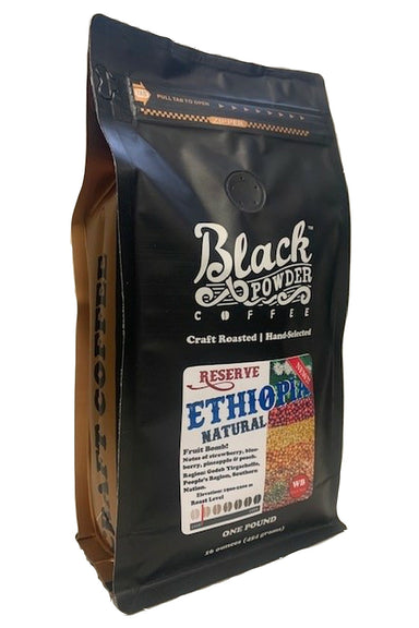  Ethiopian Gadeb Yirgacheffe Natural | Naturally Grown | Reserve | Light Roast (Roaster's Pick) by Black Powder Coffee Black Powder Coffee Perfumarie