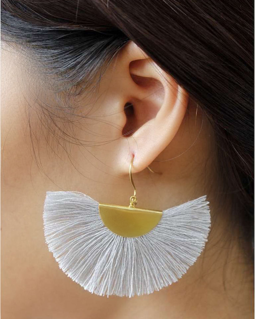  Half Moon Fan Earrings by SLATE + SALT SLATE + SALT Perfumarie