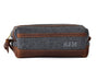  Felt & Leather Toiletry Bag by Lifetime Leather Co Lifetime Leather Co Perfumarie