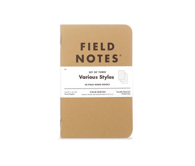  Field Notes Journals (3-Pack) by Lifetime Leather Co Lifetime Leather Co Perfumarie