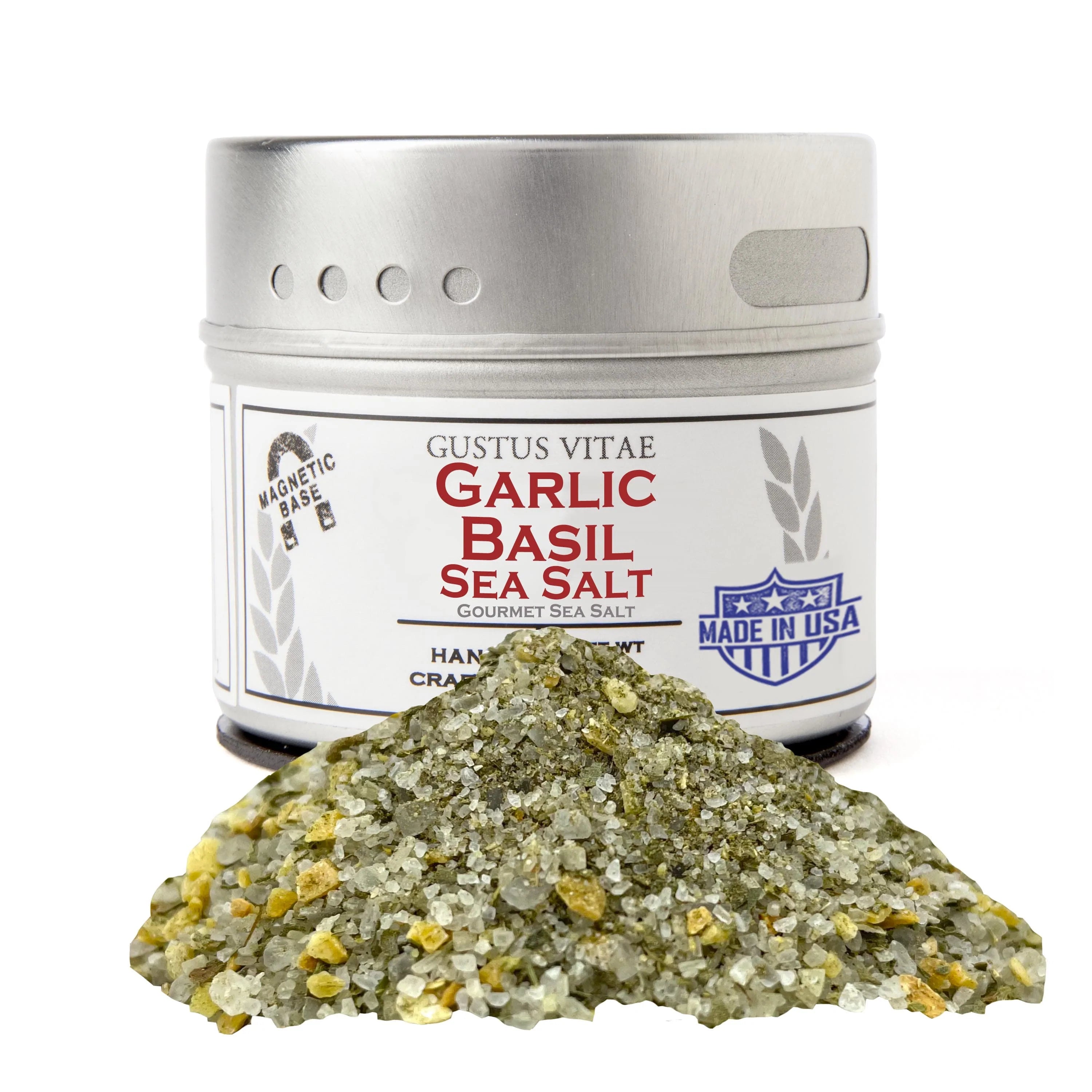  Garlic Basil Sea Salt by Gustus Vitae Gustus Vitae Perfumarie