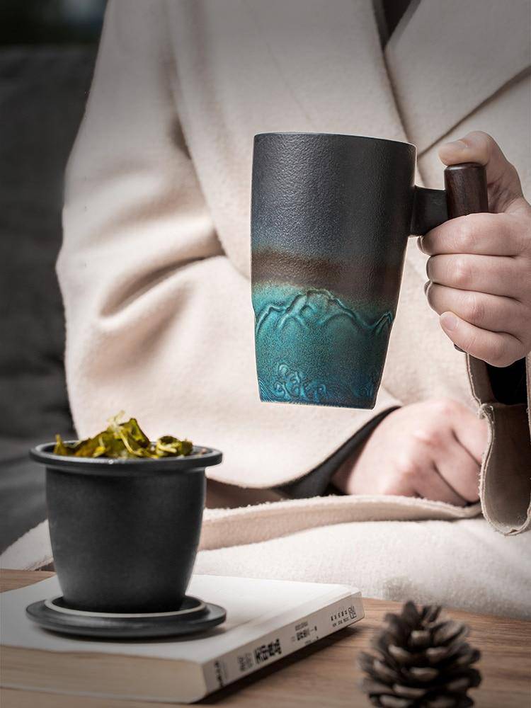  Handmade Ceramic Traditional Chinese Tea Mug Botana RX Perfumarie