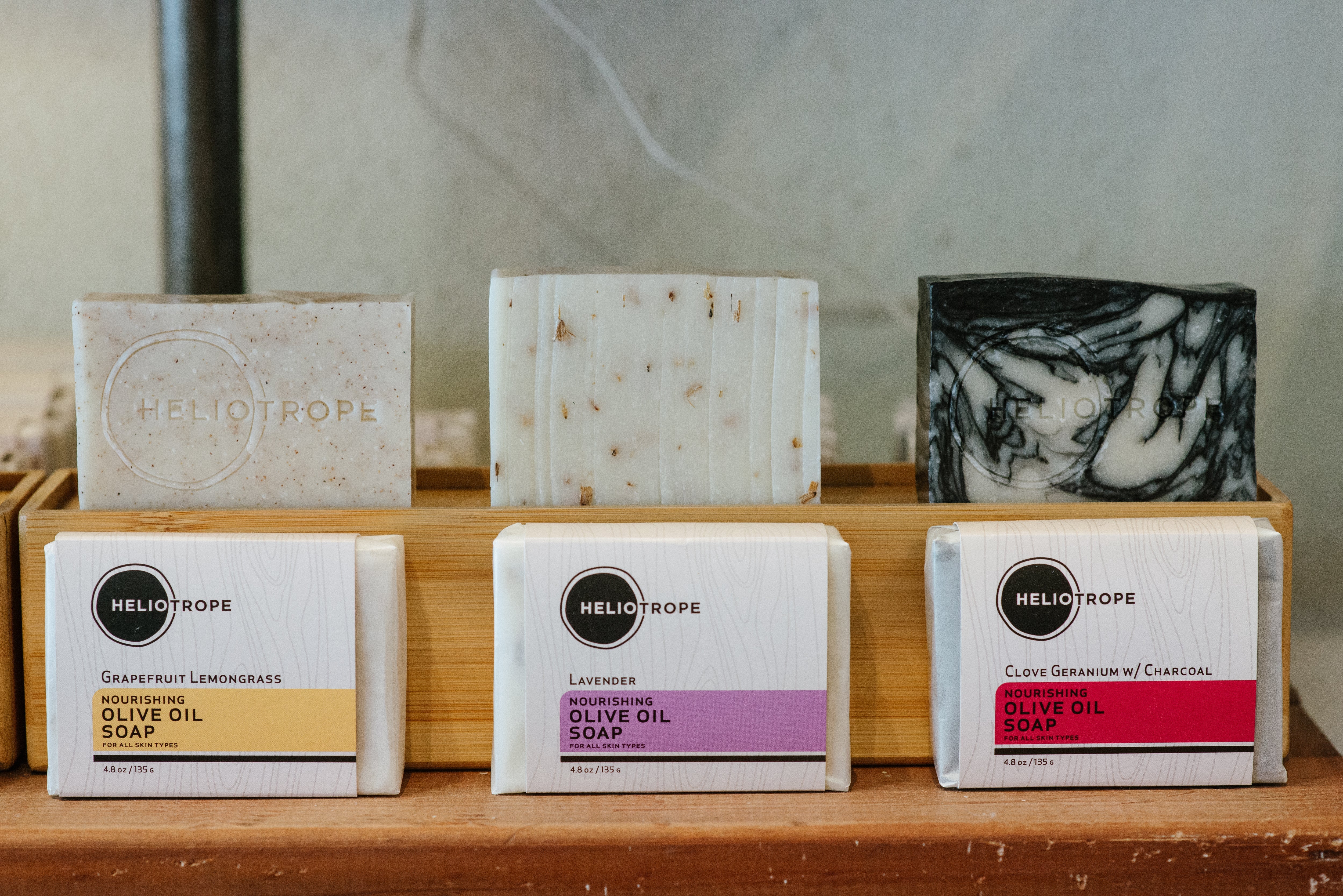  Nourishing Olive Oil Soaps by Heliotrope San Francisco Heliotrope San Francisco Perfumarie