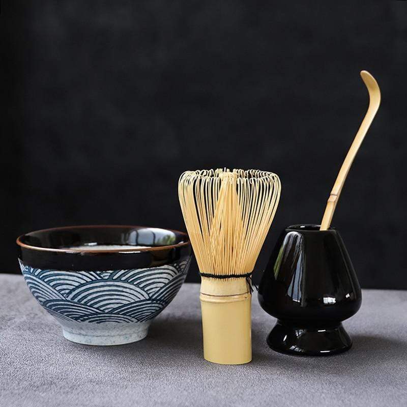  Japanese ceramic matcha set with a natural bamboo whisk Botana RX Perfumarie