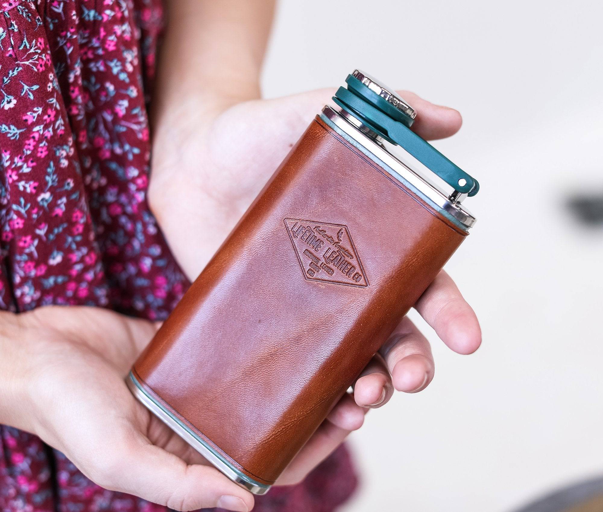  Leather Flask by Lifetime Leather Co Lifetime Leather Co Perfumarie
