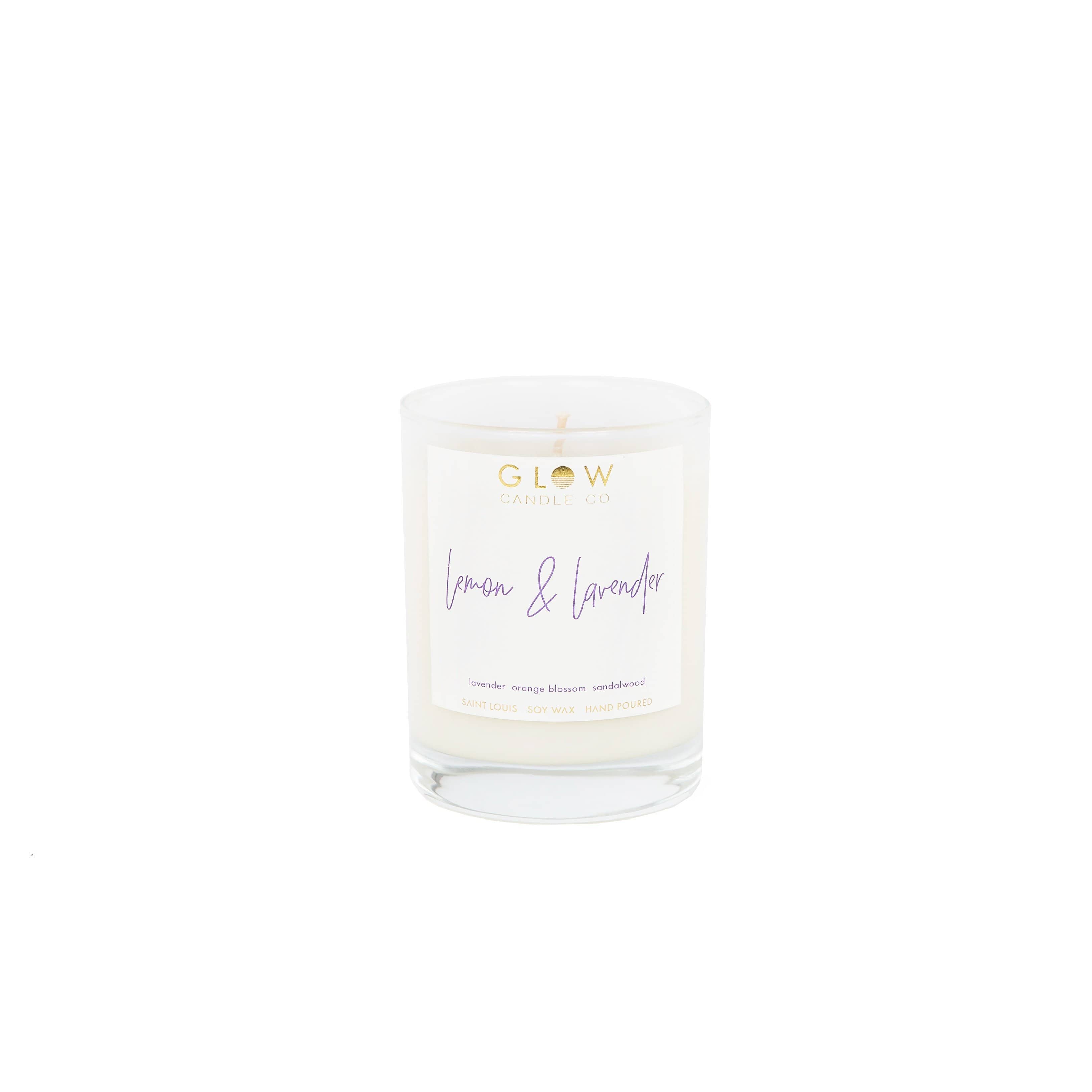  Lemon & Lavender Candle Glow Candle Company Perfumarie