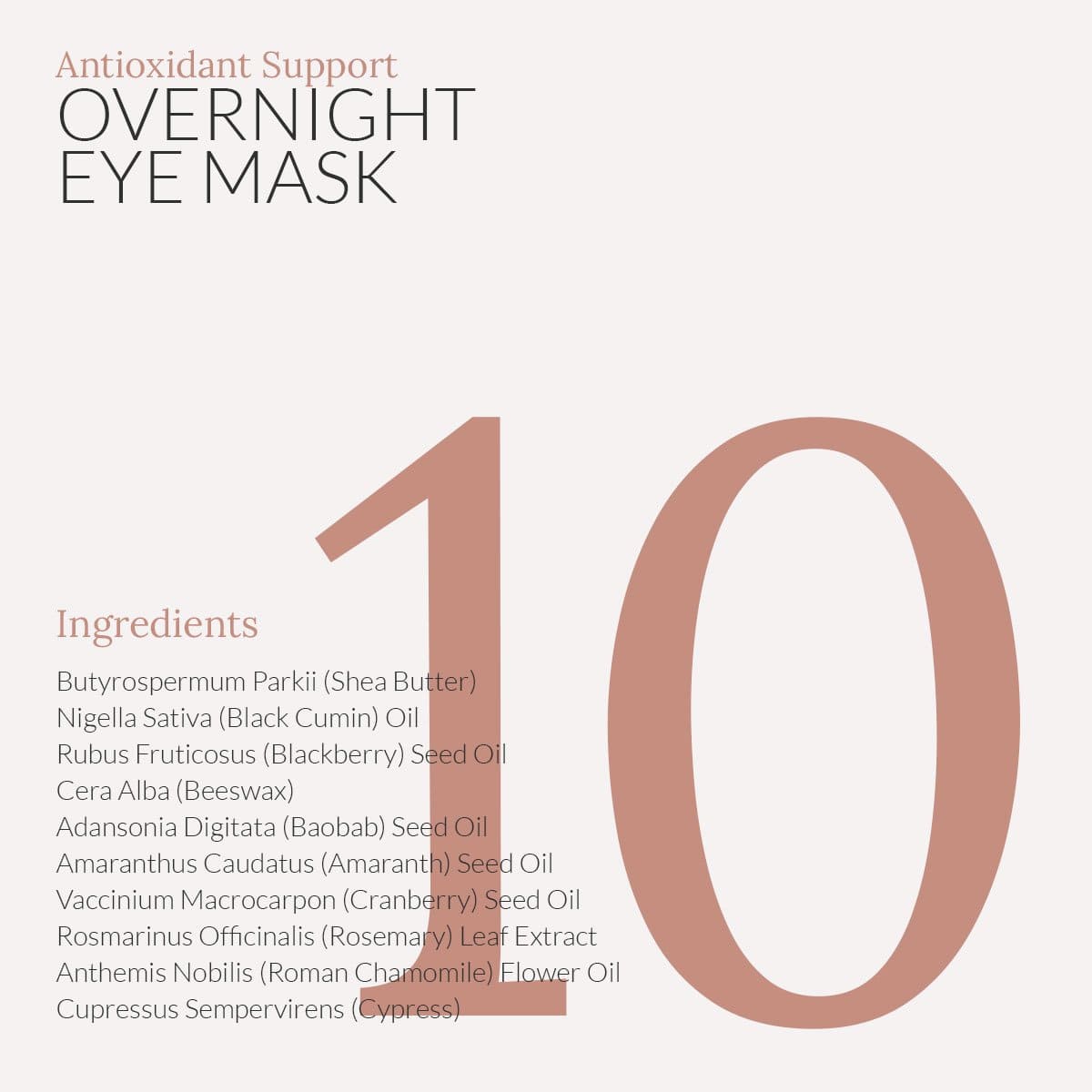  Antioxidant Support Overnight Eye Mask by Bambu Earth Bambu Earth Perfumarie
