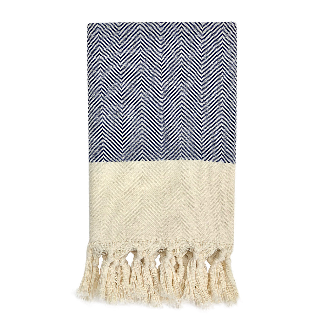  Herringbone Turkish Hand Towel by SLATE + SALT SLATE + SALT Perfumarie