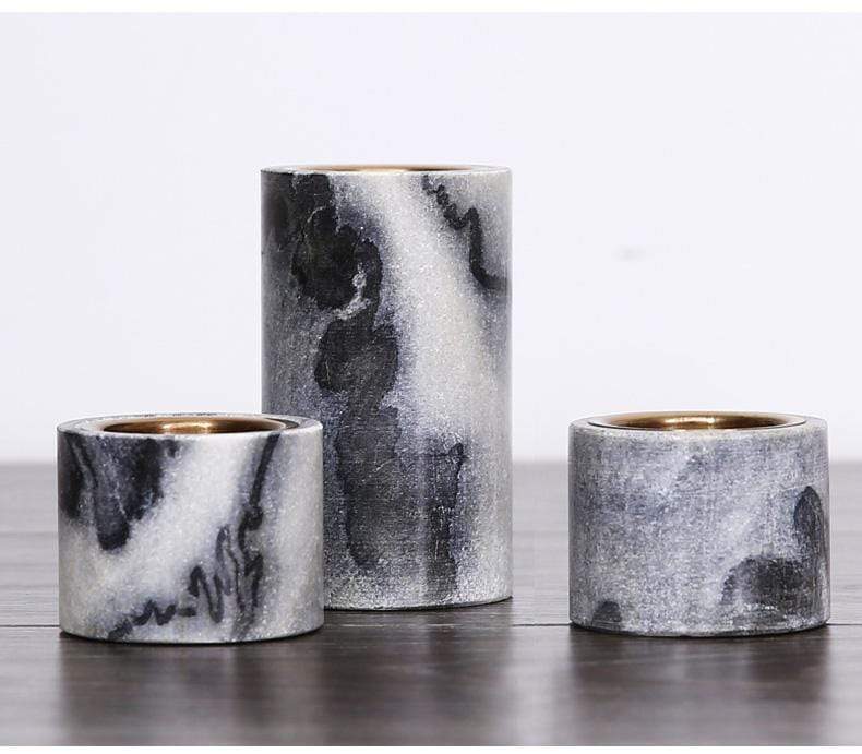  Nordic Natural Marble Candle Holde Inspired Atelier Perfumarie