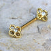  Gold Plated Pinwheel Flower Nipple Bar by Fashion Hut Jewelry Fashion Hut Jewelry Perfumarie