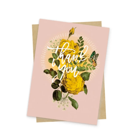  Papaya Greeting Card: Thank You Roses Papaya Perfumarie