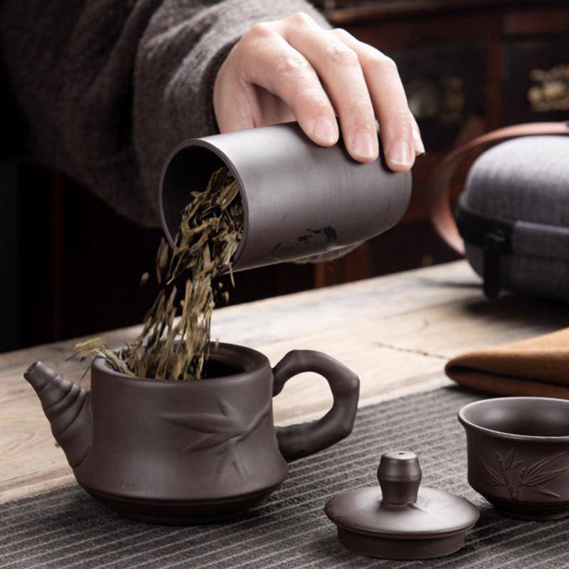  Purple Clay Kung Fu Teapot 230ml Botana RX Perfumarie