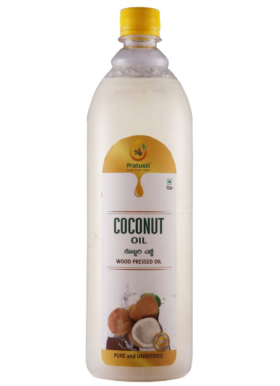  Pratusti Wood Pressed Coconut Oil by Distacart Distacart Perfumarie