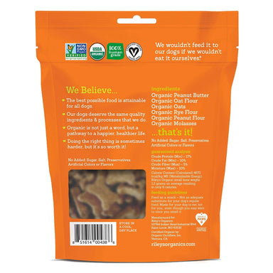  Riley's Peanut Butter and Molasses Organic Dog Treats Riley's Perfumarie