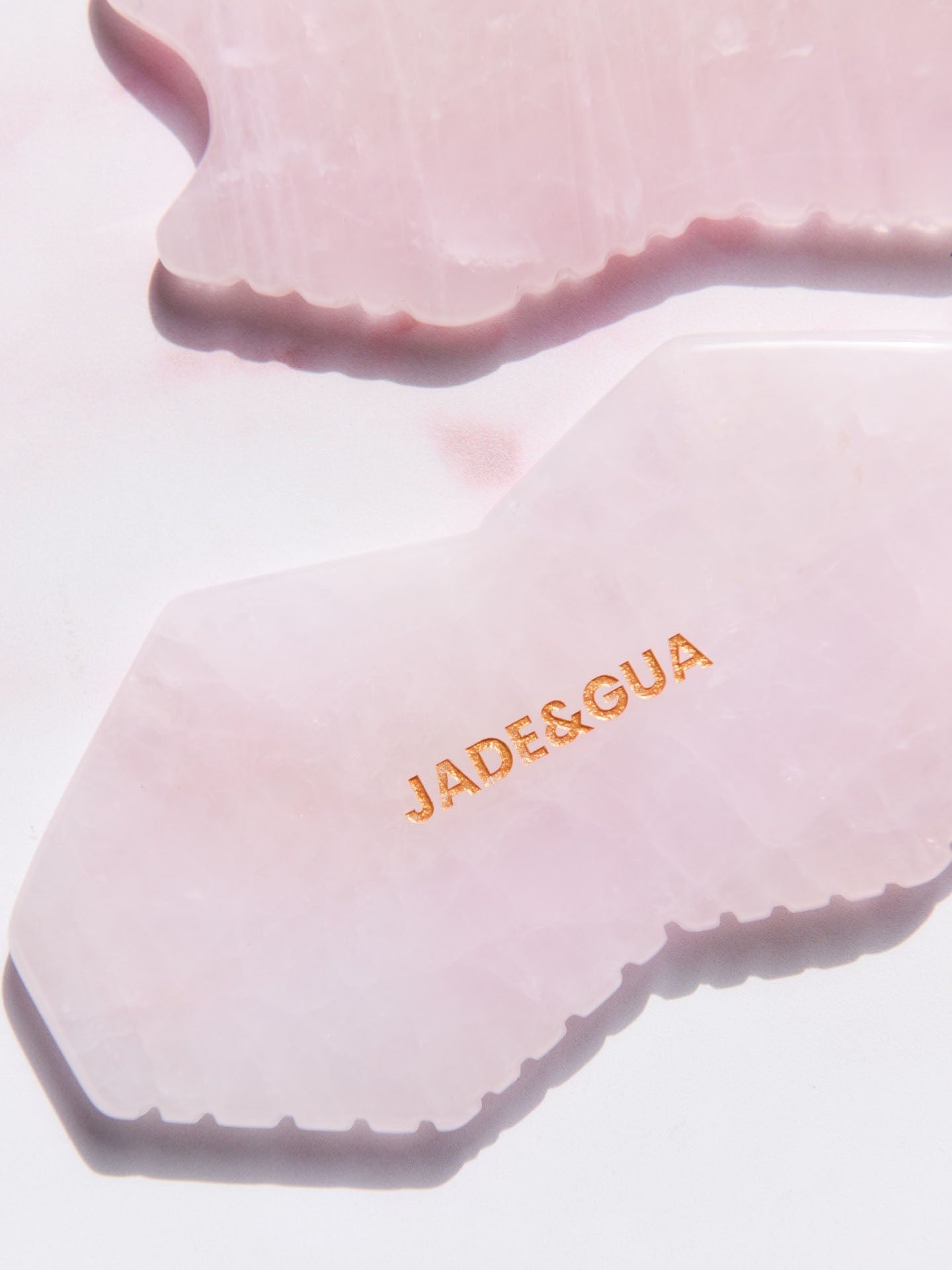  Multi Side Rose Quartz Comb by Jade and Gua Jade and Gua Perfumarie