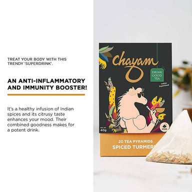  Chayam Spiced Turmeric Herbal Tea Bags by Distacart Distacart Perfumarie