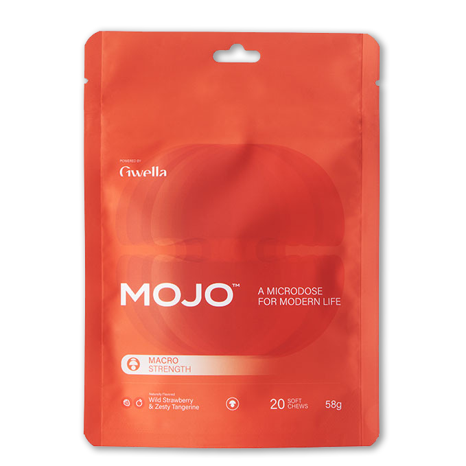 Extra Strength Brain Boost Gummies Strawberry Tangerine by Mojo Mu, Mojo Mushroom Dosed