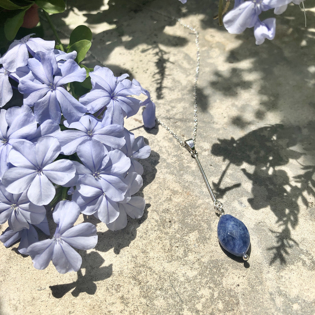  Sodalite Bar Necklace by SLATE + SALT SLATE + SALT Perfumarie