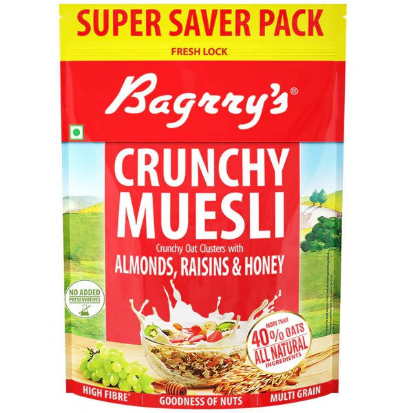  Bagrry's Crunchy Muesli - Almonds, Raisins & Honey by Distacart Distacart Perfumarie