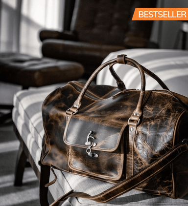  The “Hemingway” Buffalo Leather Duffle Bag by Vintage Gentlemen Vintage Gentlemen Perfumarie