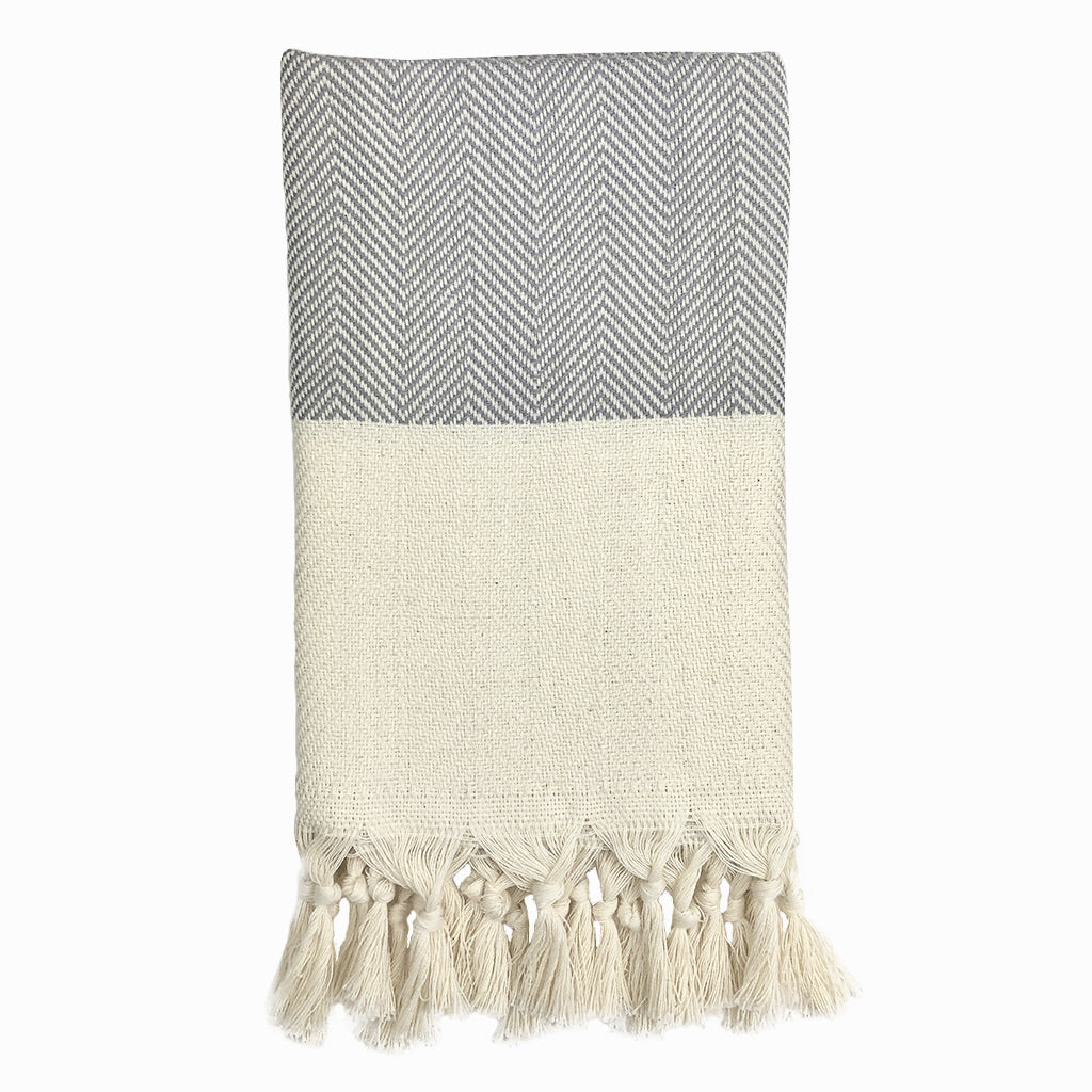  Herringbone Turkish Hand Towel by SLATE + SALT SLATE + SALT Perfumarie