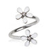  316L Stainless Steel White Wild Flower Twist Cartilage by Fashion Hut Jewelry Fashion Hut Jewelry Perfumarie